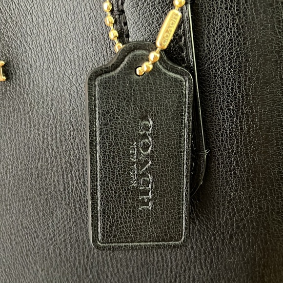 COACH 2-WAY BLACK REVERSIBLE CROSSBODY- TOTE PRISTINE - Picture 15 of 17